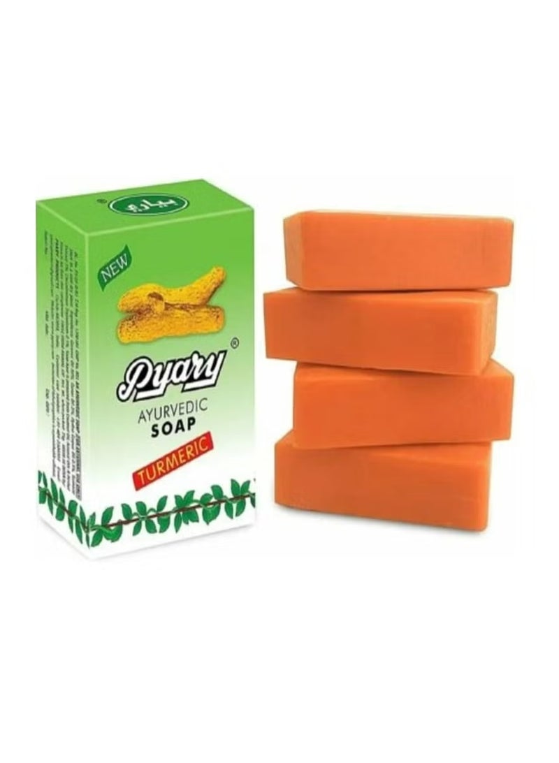Pyary Turmeric Ayurvedic Turmeric Soap Consists of 12 Pieces - Image 3