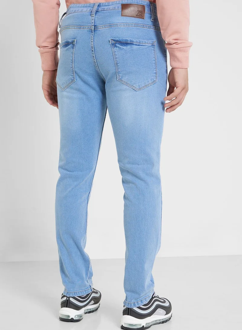 Seventy Five Mens Basic Jeans