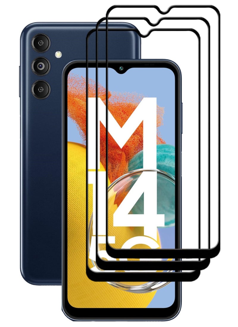 ACLIX 3 Pieces Antistatic ESD Dustproof Premium Quality High Definition Tempered Glass Screen Protector Designed For Samsung Galaxy M14 - Image 1