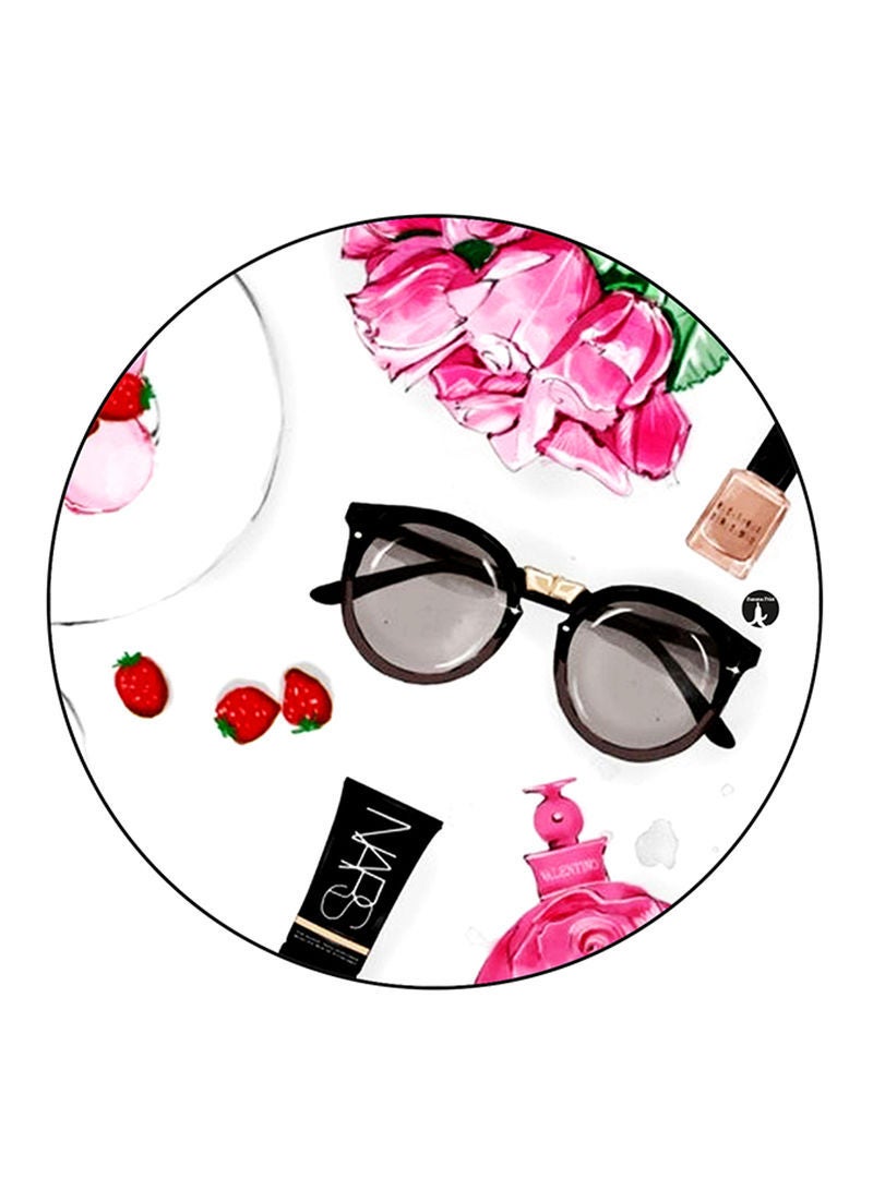 RKN Sunglasses Printed Mouse Pad  Round  Multicolour