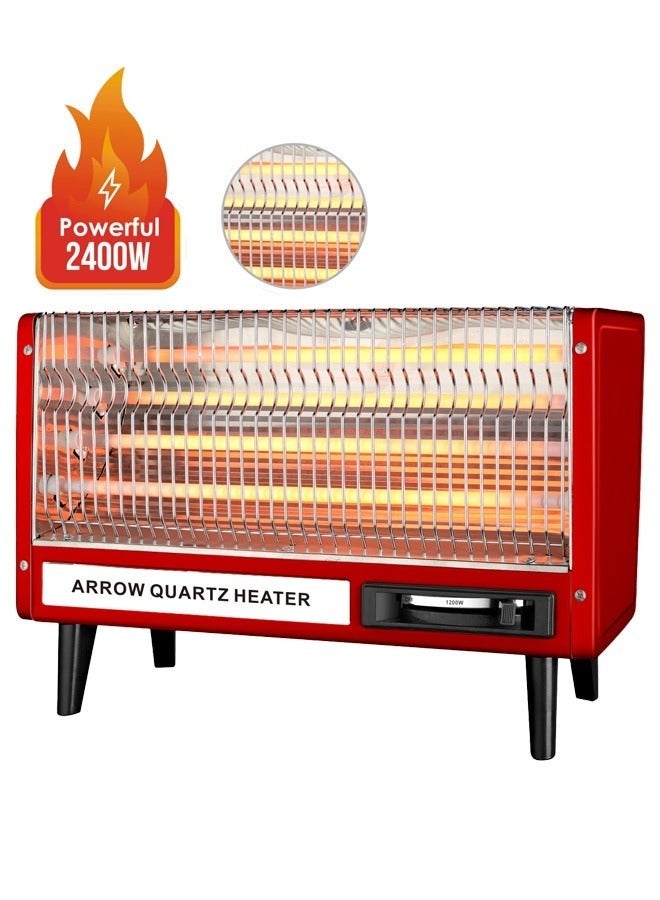 ارو مدفأة كهربائية بقوة 2400 واط | كفاءة عالية وتوفير للطاقة | طاقة عالية جدًا | جهاز أمان للإيقاف التلقائي عند الانقلاب | الموديل: RO-CP2400H - Image 2