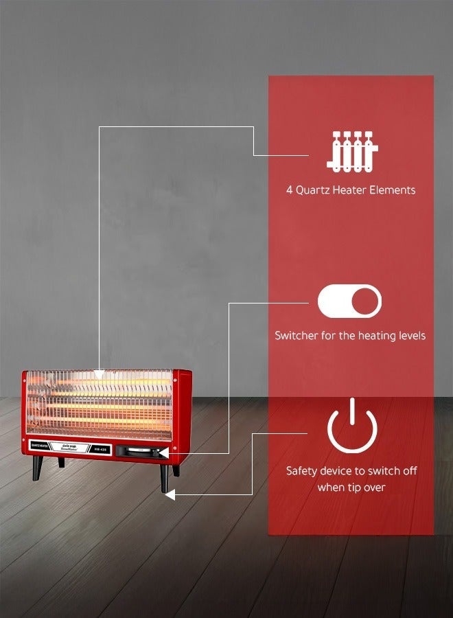 ارو مدفأة كهربائية بقوة 2400 واط | كفاءة عالية وتوفير للطاقة | طاقة عالية جدًا | جهاز أمان للإيقاف التلقائي عند الانقلاب | الموديل: RO-CP2400H - Image 3