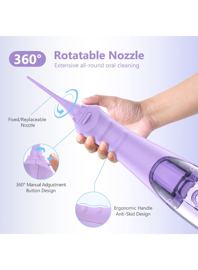 سيجوي جهاز تنظيف الأسنان بالماء اللاسلكي من Sejoy – فلوسر قابل للشحن للفك والأسنان، 5 مستويات ضغط، 8 رؤوس، مقاوم للماء IPX7، خزان ماء قابل للفصل 230مل – للاستخدام المنزلي والسفر - Image 5