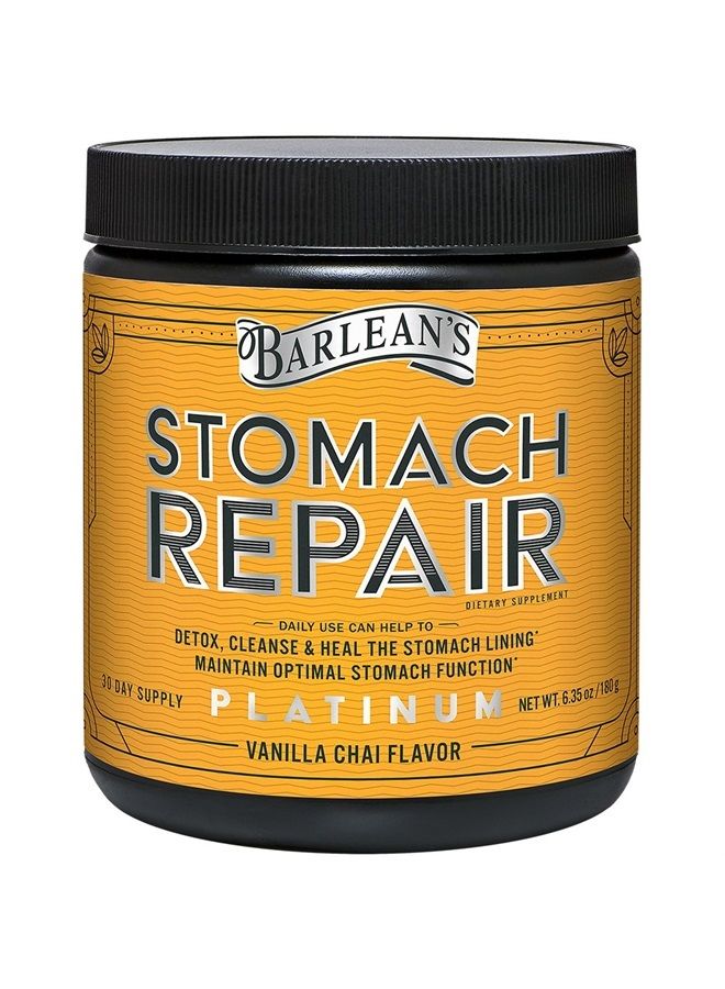 Stomach Repair Gut Health Powder Supplement, Fiber and Digestive Support Supplements Blend for Detox and Cleanse, Vanilla Chai Drink Mix, 6.35 oz