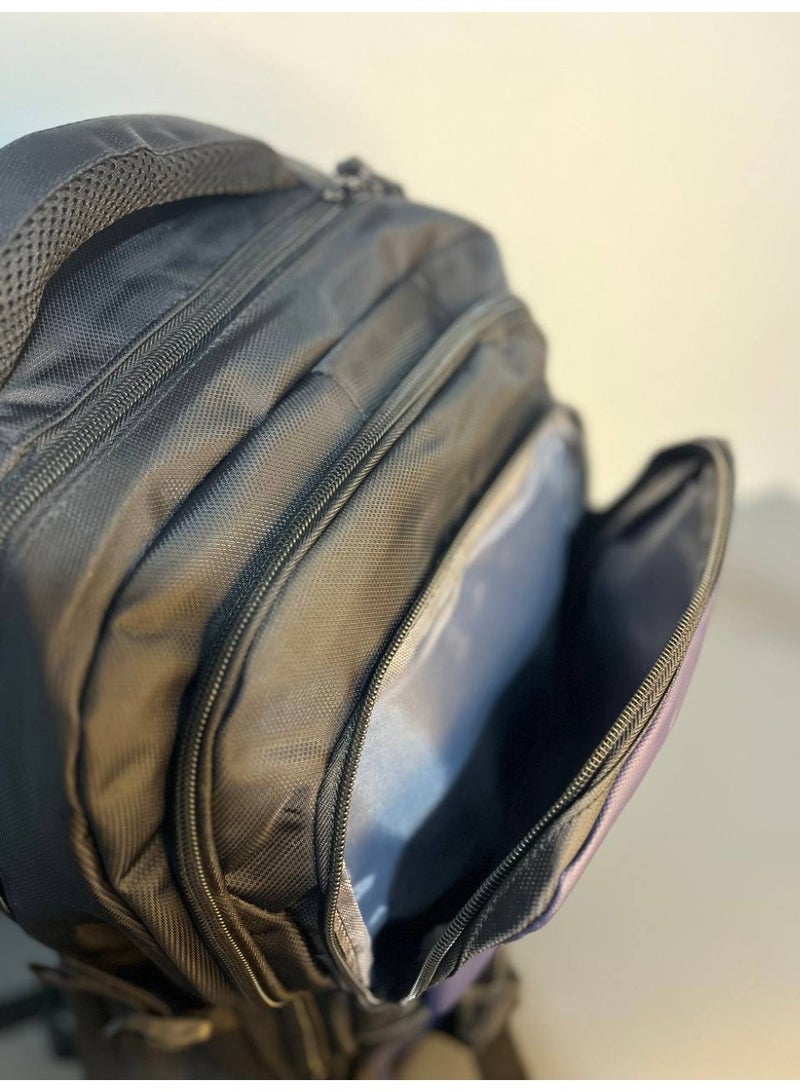 بلاك شنطة لاب توب بلاك - لاغراض متعددة( بزنس -سفر- مدرسة)- مقاومة للماء ذات سعة كبيرة - اسود-B88 - Image 3