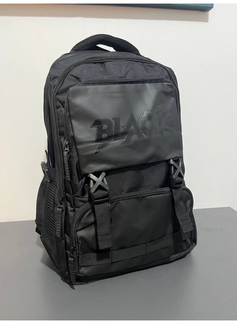 بلاك شنطة لاب توب بلاك - لاغراض متعددة( بزنس -سفر- مدرسة)- مقاومة للماء ذات سعة كبيرة - اسود-B88 - Image 2