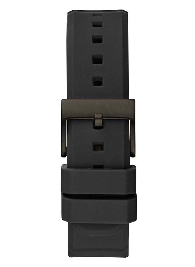 Men's Digital Round Shape Silicone Wrist Watch - 47 Mm