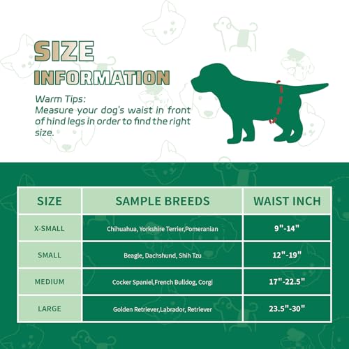 IMMCUTE Dog Diapers Male 50 Ct, XS Size, Super-Absorbent Male Dog Wraps Disposable Doggie Diapers with Wetness Indicator, Puppy Diapers Male for Marking, Excitable Urination - Image 2