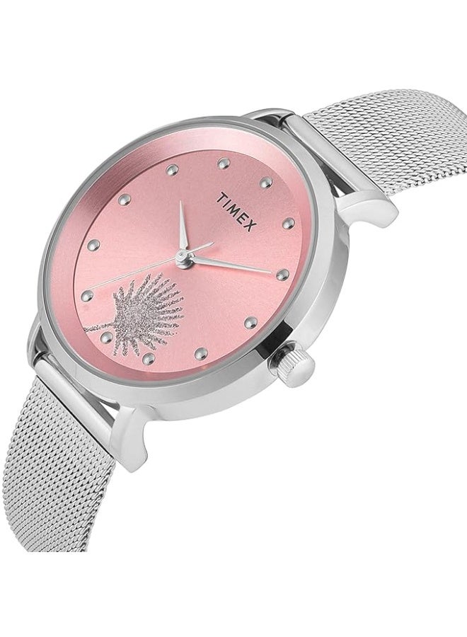 TIMEX Analog Watch for Woman with Round Dial & Water Resistant Women's Wrist Watches - Image 2