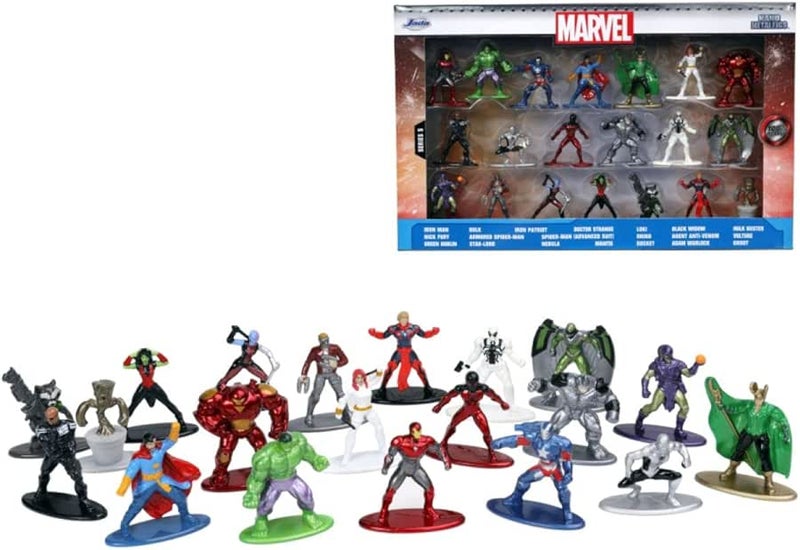 Jada Toys Marvel 1.65"" Die-cast Metal Collectible Figures 20-Pack Wave 5, Toys for Kids and Adults (32417) - Image 1