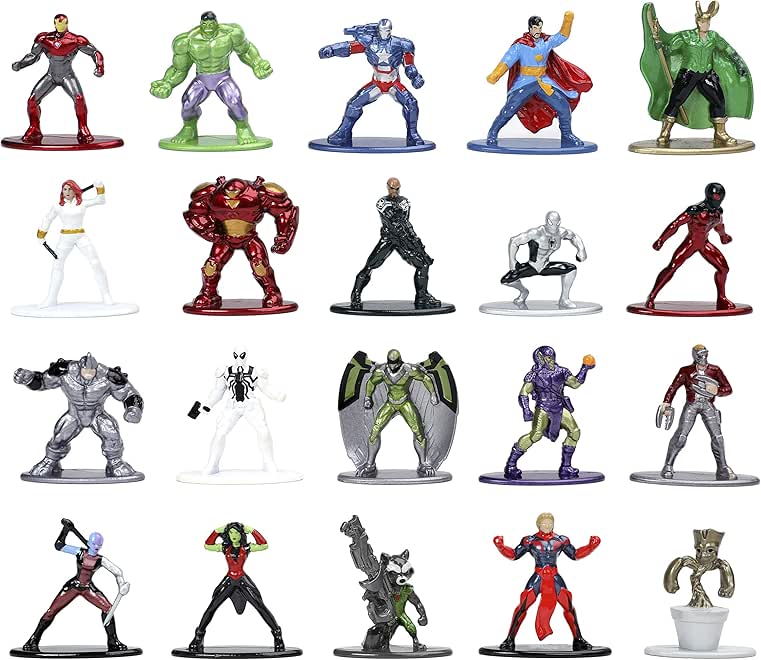 Jada Toys Marvel 1.65"" Die-cast Metal Collectible Figures 20-Pack Wave 5, Toys for Kids and Adults (32417) - Image 2