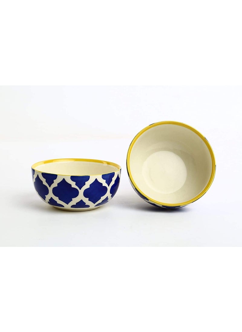 Caffeine Caffeine Ceramic Handmade Blue Umrao Breakfast Set (5 pcs)  - Image 4