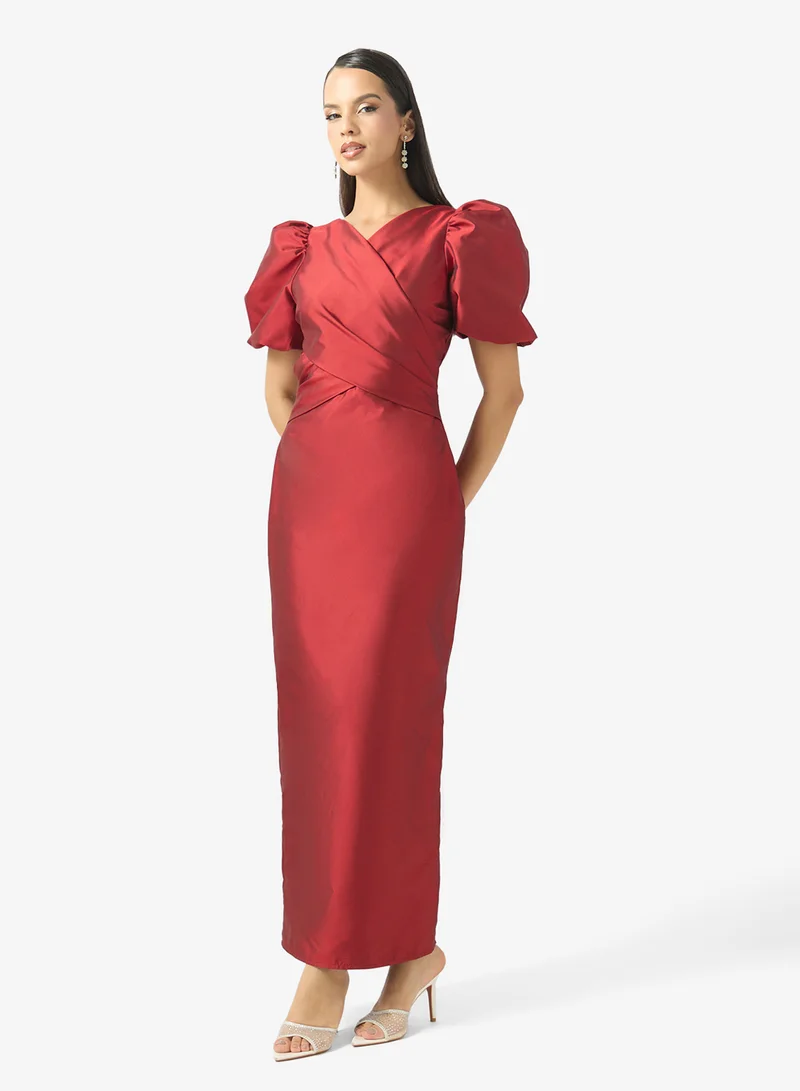 Evening Dress With Statement Sleeves