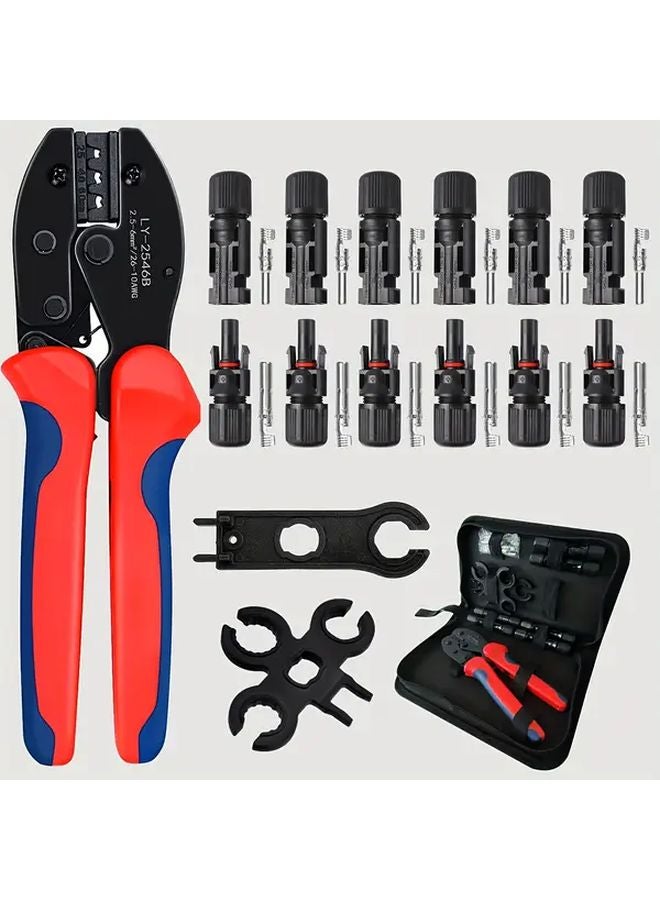 Solar Crimp Connector Tool Kit Set With Crimper Wrenches Bag For 2 5 4 6mm Cables - Image 2