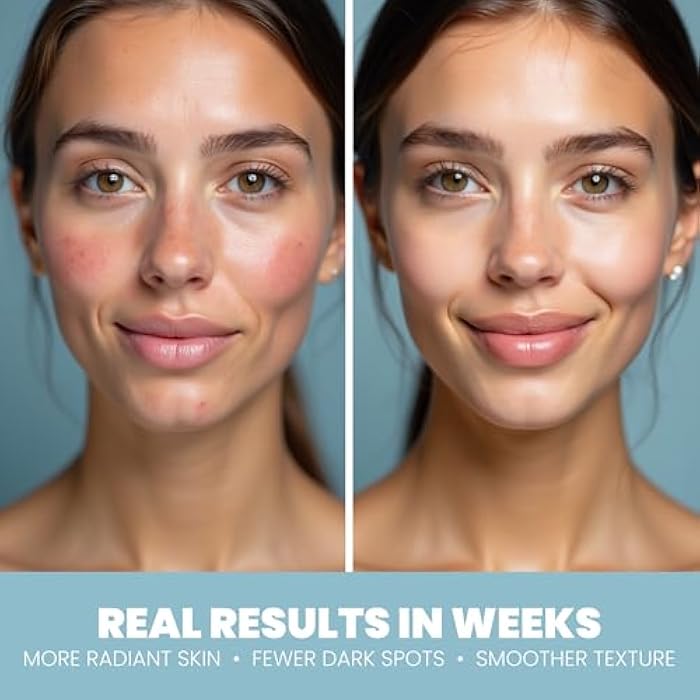 Eva Naturals Glycolic Acid Serum (1 oz) – Face Serum with Niacinamide, Hyaluronic Acid & Peptides – Smooth Skin, Reduce Pores, Improve Tone, Target Acne, Fine Lines, Dark Spots & Uneven Texture - Image 3