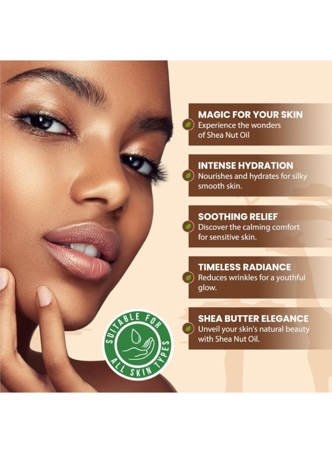 Plant Guru African Shea Nut Butter Oil 4 fl. oz. 100% Pure Natural Skin, Face, Hair Growth And Moisturizer. DIY Body Butters, Lotions, Creams, Lip Balm And Soap Making.  - Image 2