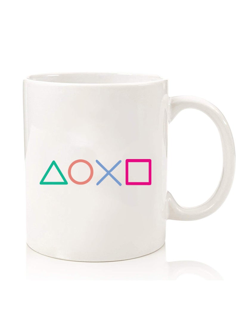 Theodor Premium Quality Two Sided Printed Coffee Mug Tea Cup For Home Office, Kids Men Women PS sumbol - Image 1