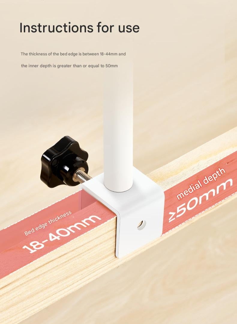 شو وو درابزين سرير لكبار السن، درابزين سرير لكبار السن للتثبيت، الوقاية من السقوط عند السرير، درابزين حماية السرير، مناسب للحوامل والأطفال وذوي الاحتياجات الخاصة، سرير للحماية من السقوط - Image 4