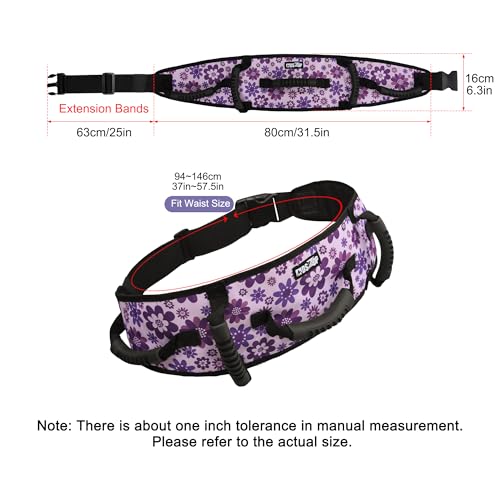 MDSTOP Gait Belt Transfer Belt for Seniors, Anti-Slip Gate Belt for Elderly Lifting with Quick Release Buckle, Medical Belt for Lifting Patients, for Handicap, Physical Therapy, Elderly (Purple) - Image 2