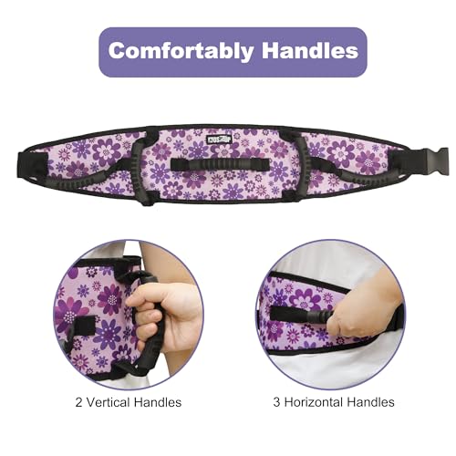 MDSTOP Gait Belt Transfer Belt for Seniors, Anti-Slip Gate Belt for Elderly Lifting with Quick Release Buckle, Medical Belt for Lifting Patients, for Handicap, Physical Therapy, Elderly (Purple) - Image 5