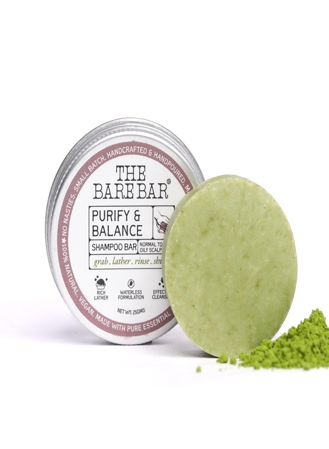 The Bare Bar Purify & Balance Shampoo Bar - 25gm | Refreshing Scent | Shampoo Bar | Waterless Formula eco-kind. Sulfate-Free: Mild yet effective cleansing. Silicone-Free Travel-Friendly - Image 4