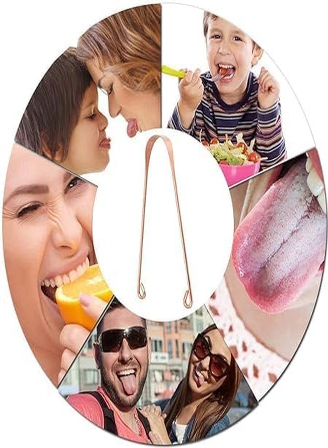 Styllent Pack Of 4 Tongue Cleaner For Men&Women,Premium Copper Tongue Cleaner With Storage Case,Good For Oral Care&Hygiene,Tongue Scraper For Fresh Breathe - Image 3
