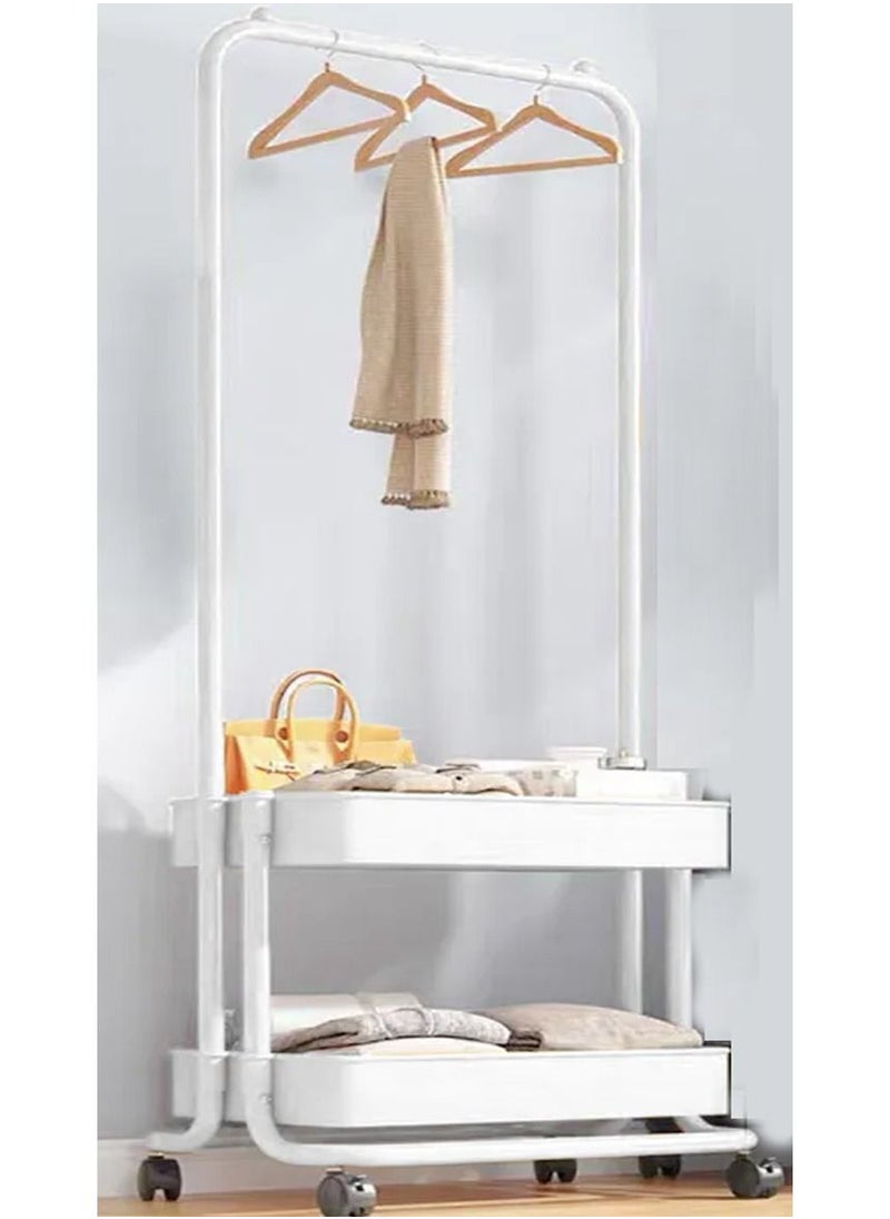 DubaiGallery 2-Tier Home Indoor & Outdoor Clothes Rack Garment Rack Hanger Clothes  - Image 1