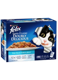 PURINA Felix Double Delicious Fish Selection in Jelly (12X85g) 