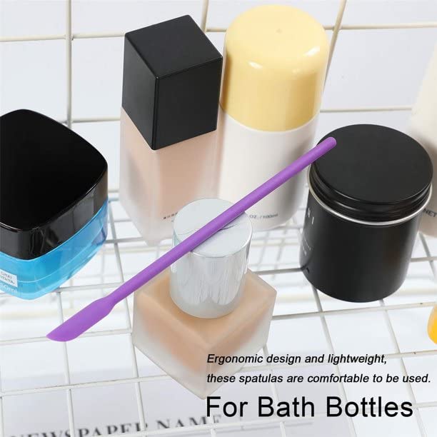COSKIRA COSKIRA Mini Jar ScraperSmall Silicone SpatulaCosmetic Multicolor Spatula Lotion Jar BlenderLast Drop Spatula for Containerfor Beauty Kitchen ReusableFlexibleScar Wax Special Effect Makeup Tool  - Image 4