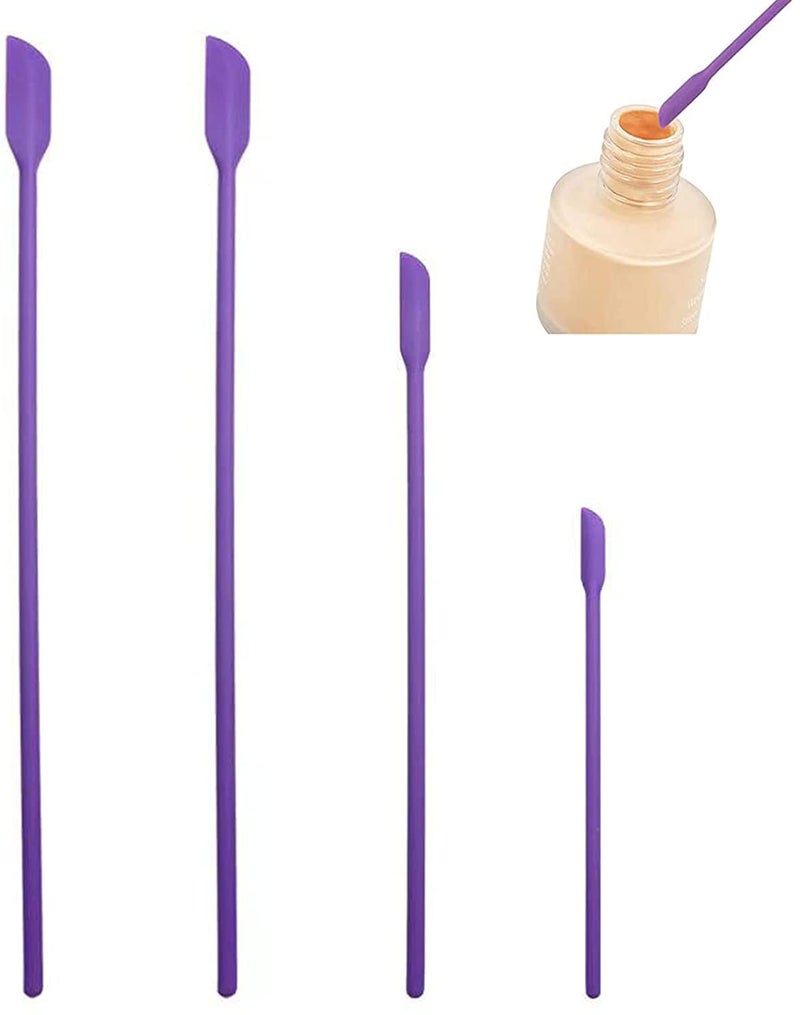 COSKIRA COSKIRA Mini Jar ScraperSmall Silicone SpatulaCosmetic Multicolor Spatula Lotion Jar BlenderLast Drop Spatula for Containerfor Beauty Kitchen ReusableFlexibleScar Wax Special Effect Makeup Tool  - Image 1
