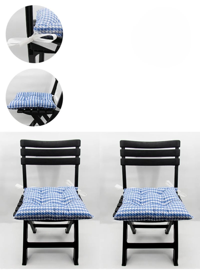 Aly Style Stylish and Comfortable - 2 Pieces Houndstooth Patterned Laced Chair Cushion 40X40 cm (Fabric Size 45X45 Cm) - pzsku/Z83E2168EA77D6F8F8C42Z/45/_/1741272288/9cf815da-afdf-4971-8c5e-0ac32c33d724