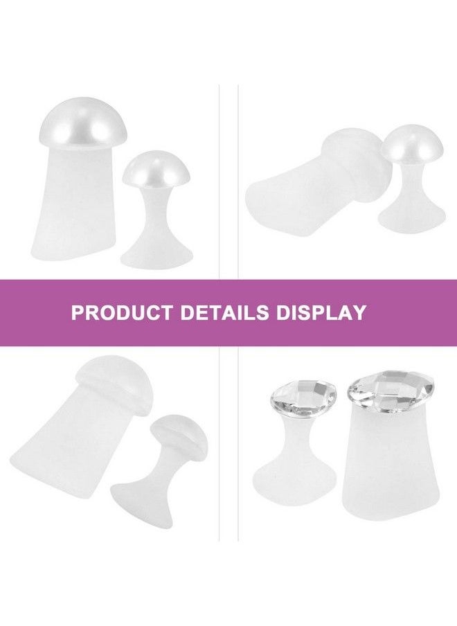 HEALLILY 2 Set Toe Separator Nail Polish Toe Spacers Rhinestone Individual Fingers Nail Stretchers Polish Guards Pedicure Tool  - Image 3