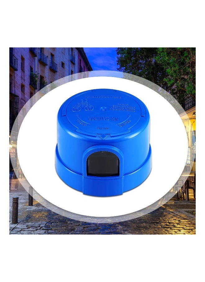 3 Pcs Photocell Twist Lock Photocell Sensor Auto on off Photocell Switch Dusk to Dawn Light Control Light Sensor for Outdoor Lights 120v~277v, Blue