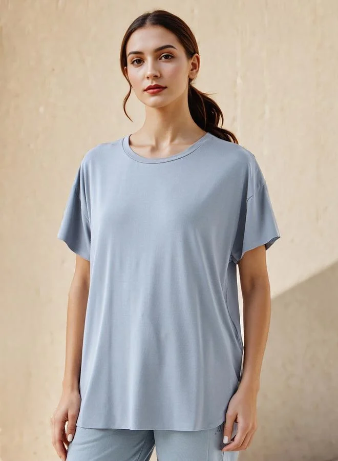 Round Neck Boxy T-shirt