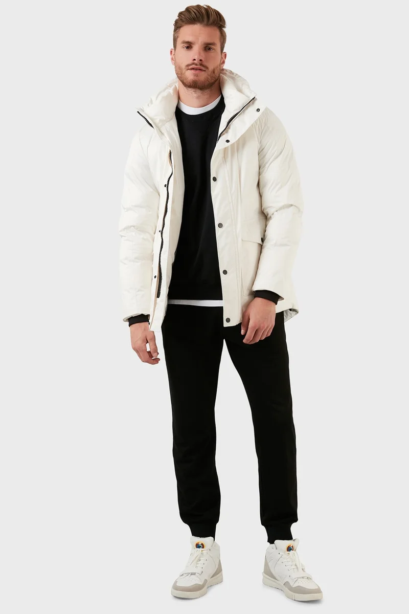 Exxe Waterproof Zippered Hooded Coat Men's Coat EXK225508