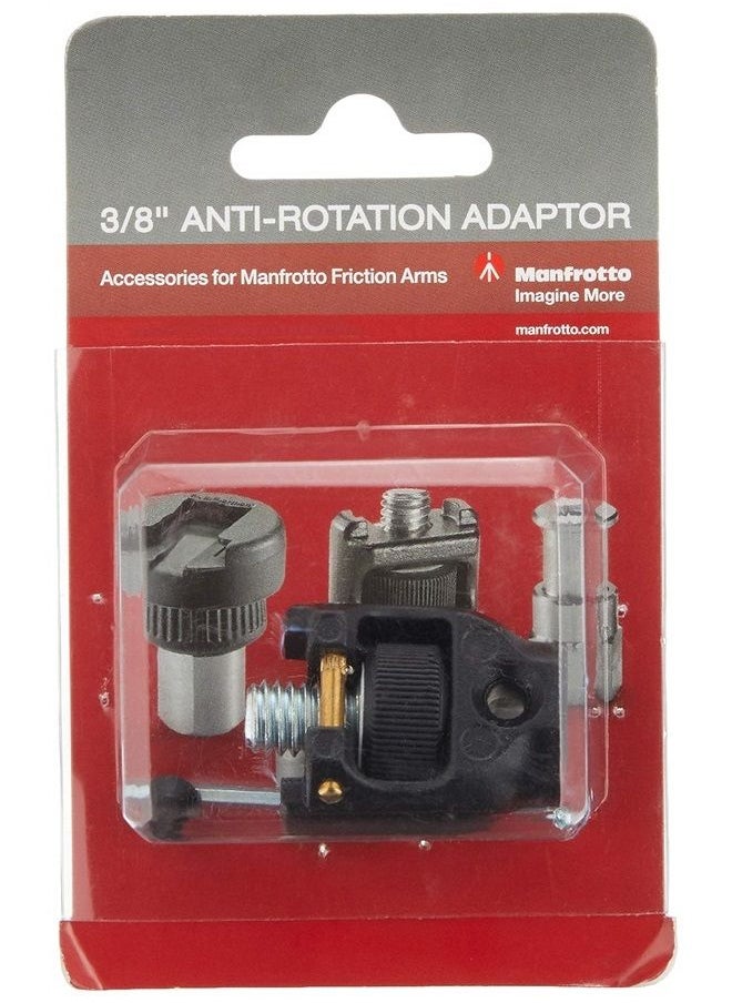 Manfrotto 244ADPT38AR Anti-Rotation Adapter (Black)  - Image 1