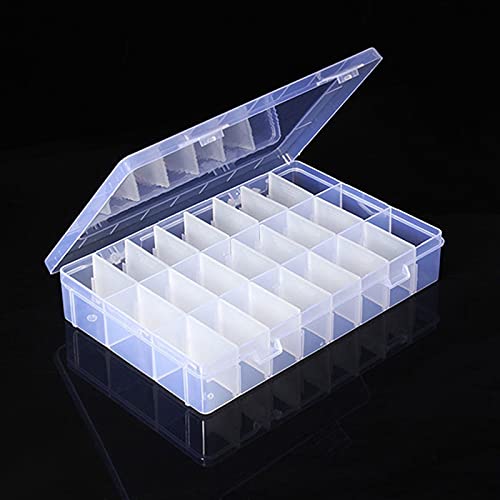 OriGlam 24 Compartment Electronic Component Storage Box Case, SMD SMT Case, Electronic Boxes (7.63 x 5.19 inch) - Image 1