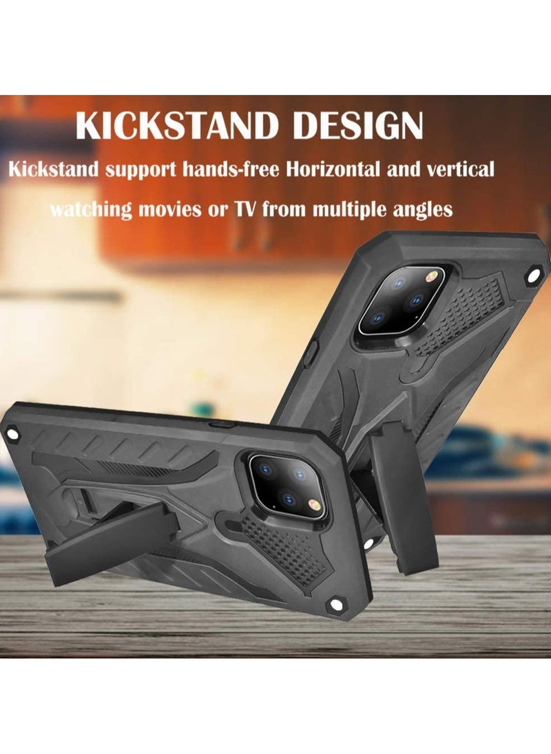 Bills iPhone 11 Pro Max Premium Armor Case Built-In Kickstand - Military-Grade Shockproof Protective Cover with Reinforced Corners (Black)  - Image 5