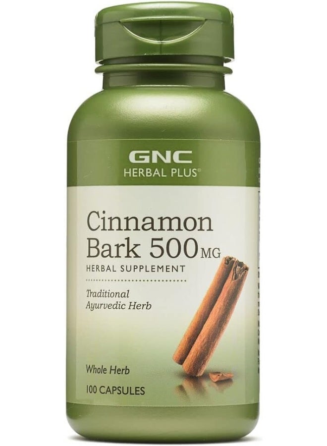 GNC Herbal Plus Cinnamon Bark 500 Mg
