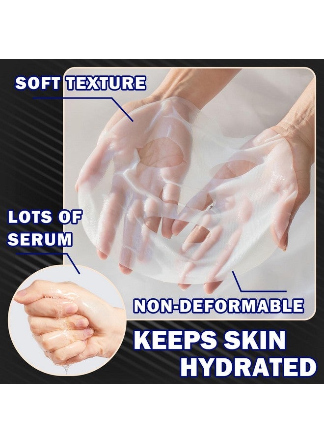 Fusang 5 Pcs Mens Facial Sheet Maskhydrating Face Masks Skincare Gift Set For Menmoisturizing Soothing Facial Maskseasy To Use & Nourishing Face Mask Skin Care Set - Image 5