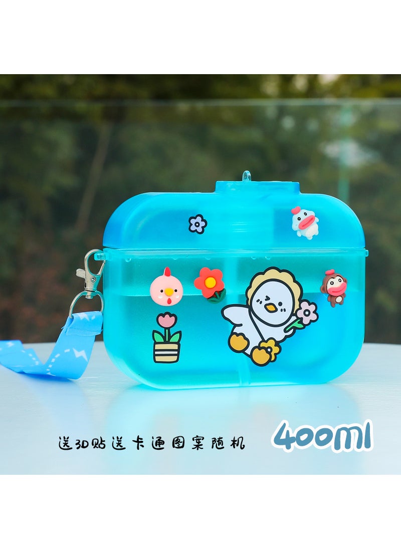 Generic - Factory wholesale cross-border e-commerce bag straw plastic cup stickers portable strap water bottle student female outdoor - Image 1