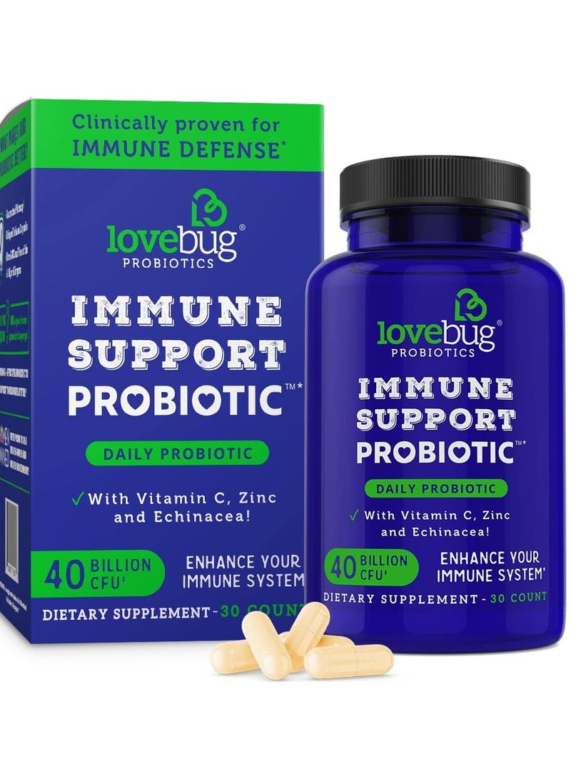 LoveBug Probiotics Immune Support Daily Probiotic 30 Count - Image 1