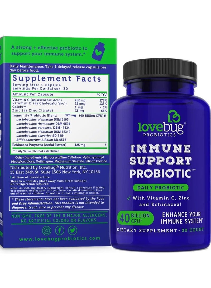 LoveBug Probiotics Immune Support Daily Probiotic 30 Count - Image 2