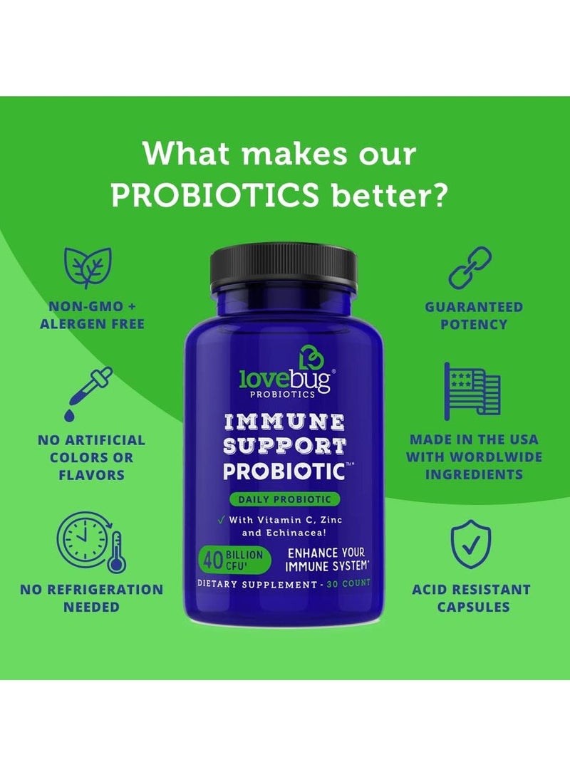 LoveBug Probiotics Immune Support Daily Probiotic 30 Count - Image 3