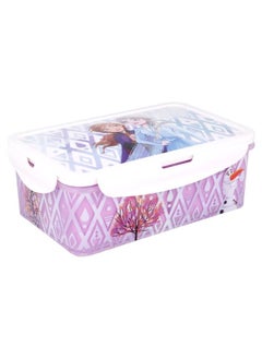 Disney Rectangular Food Container with Removable Compartments 1190 ml Food Box with Frozen Elements BPA Free Leak Proof Lunch Box for Kids  - Image 1