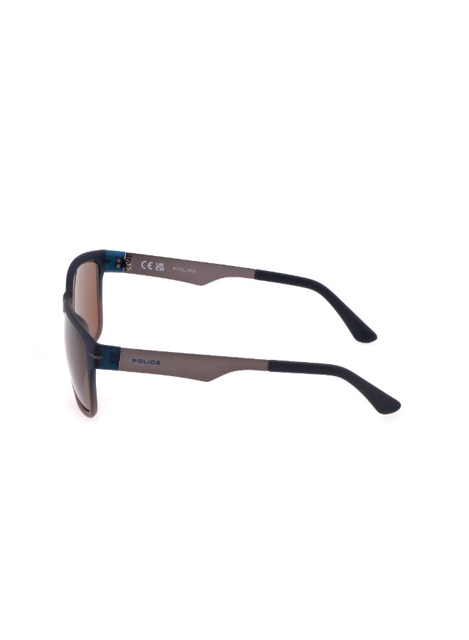 POLICE Full Rim SQUARE Sunglasses SPLL09560MGB - Image 3