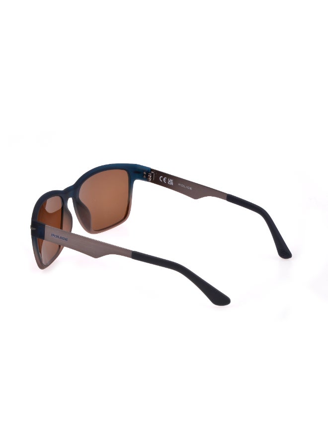 POLICE Full Rim SQUARE Sunglasses SPLL09560MGB - Image 4