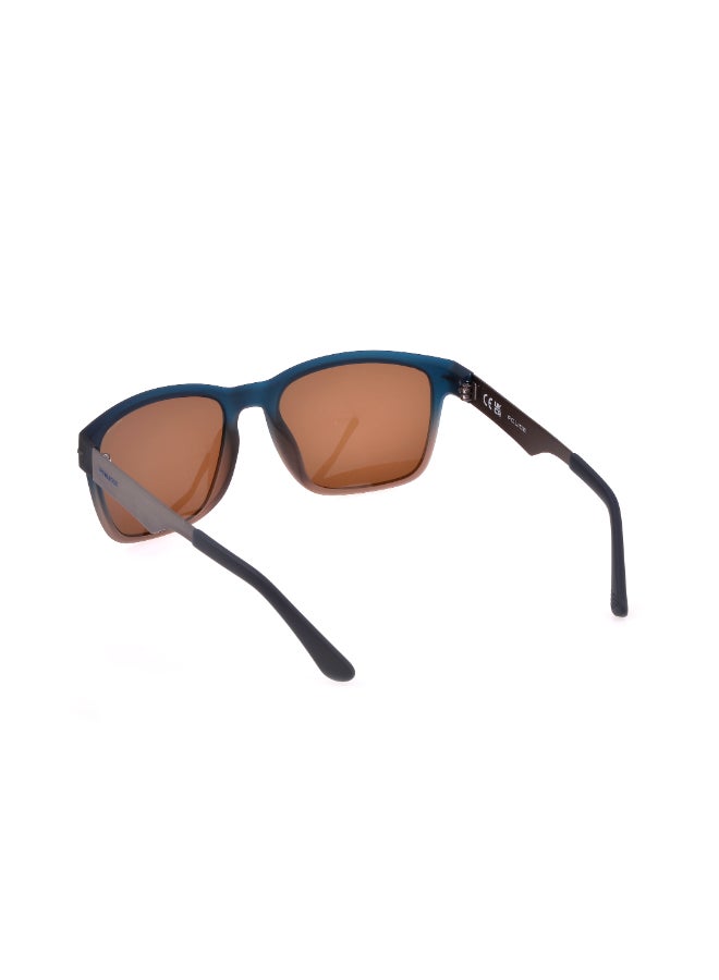 POLICE Full Rim SQUARE Sunglasses SPLL09560MGB - Image 5