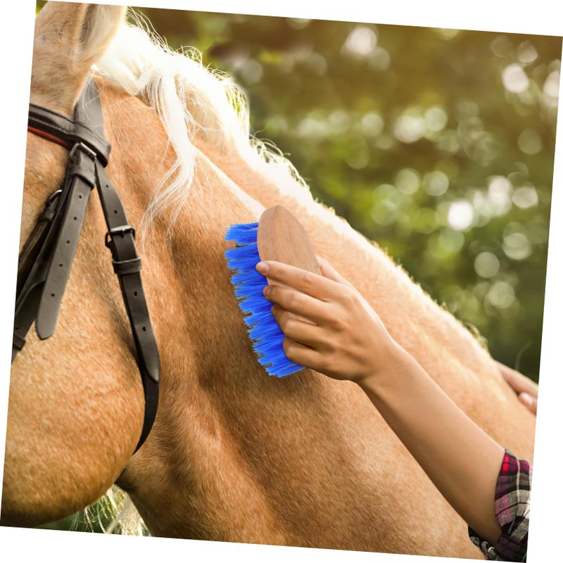 Horse Grooming Brush with Soft Bristles for Cleaning and Detangling Horse Hair Equestrian Supplies - Image 5