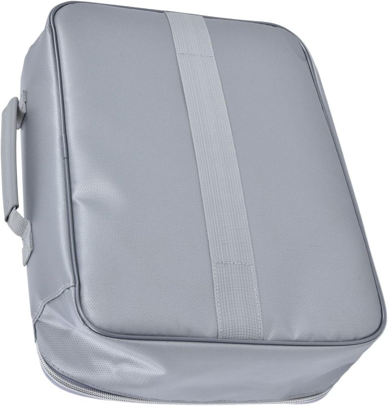 Document, Fireproof Document Bag, Easy to Carry Security Large Capacity Sturdy Fireproof Bag for Home for Travel for Office (Silver) - Image 4